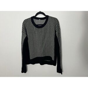 Lululemon Athletica Black and White Chevron Sweater